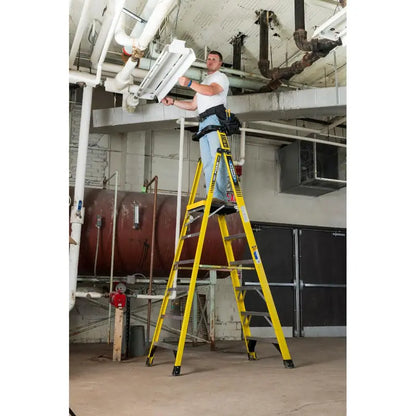 Podium 8-ft Fiberglass 375-lb Type IAA Step Ladder