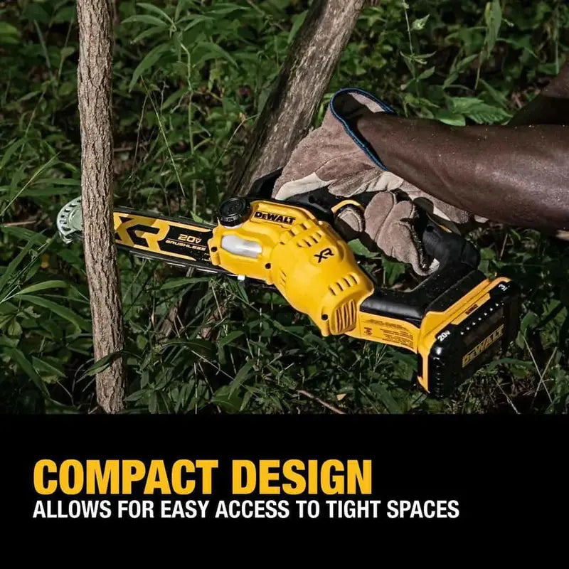 DEWALT DCCS623L1 8-Inch Battery Chainsaw  20V MAX Pruning Saw Kit with 3Ah Battery and Charger