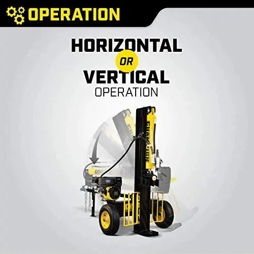 Champion 25-Ton Horizontal/Vertical Gas Log Splitter  Full-Beam Design with Auto-Return (Model 100251)