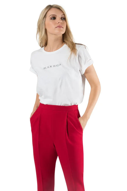 Cropped Straight Pant with Subtle Flare  Pleated Front & Hidden Zip Closure