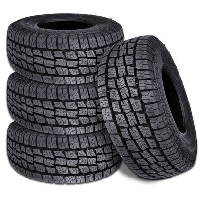 Set of 4 ATX2 LT 265/60R20 All-Terrain Tires (Load Range E, 10-Ply)  Rugged Off-Road Traction for Chevrolet Silverado 1500 and 2500 HD Models
