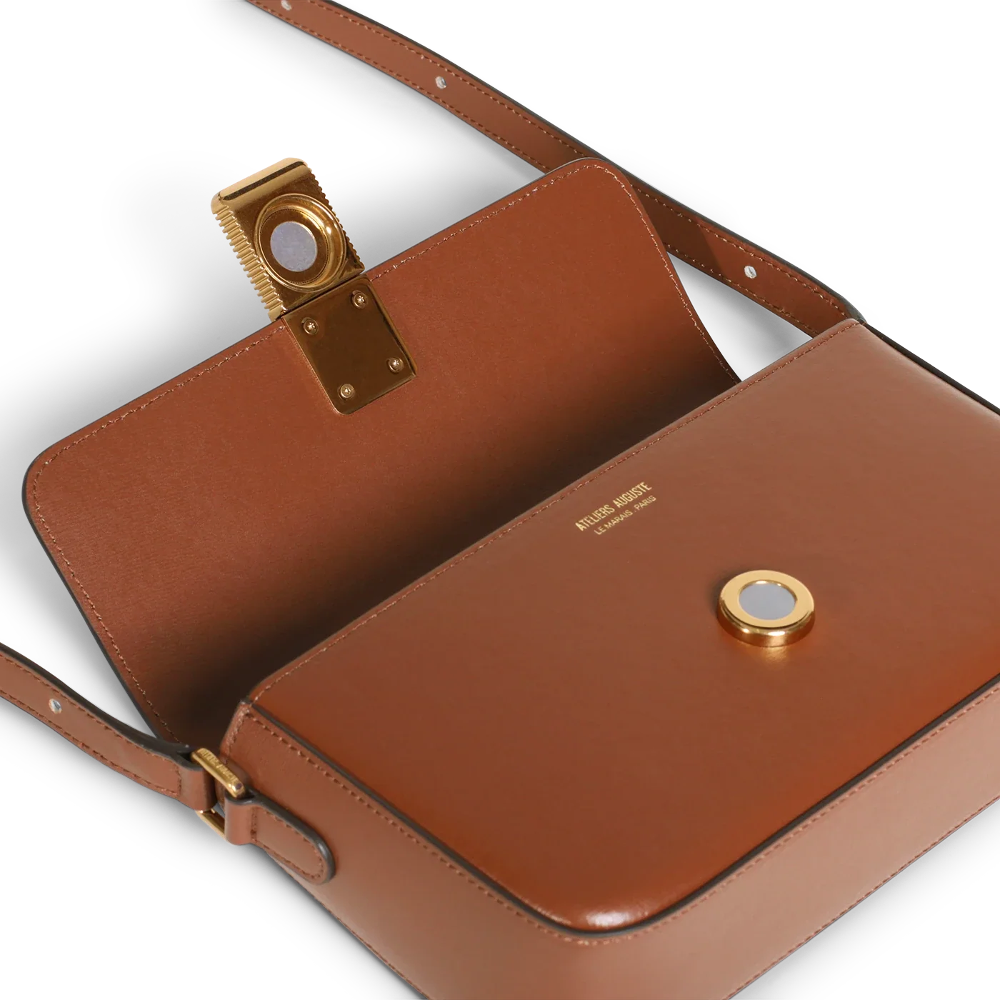 Monceau Baguette - Cuir Box Camel
