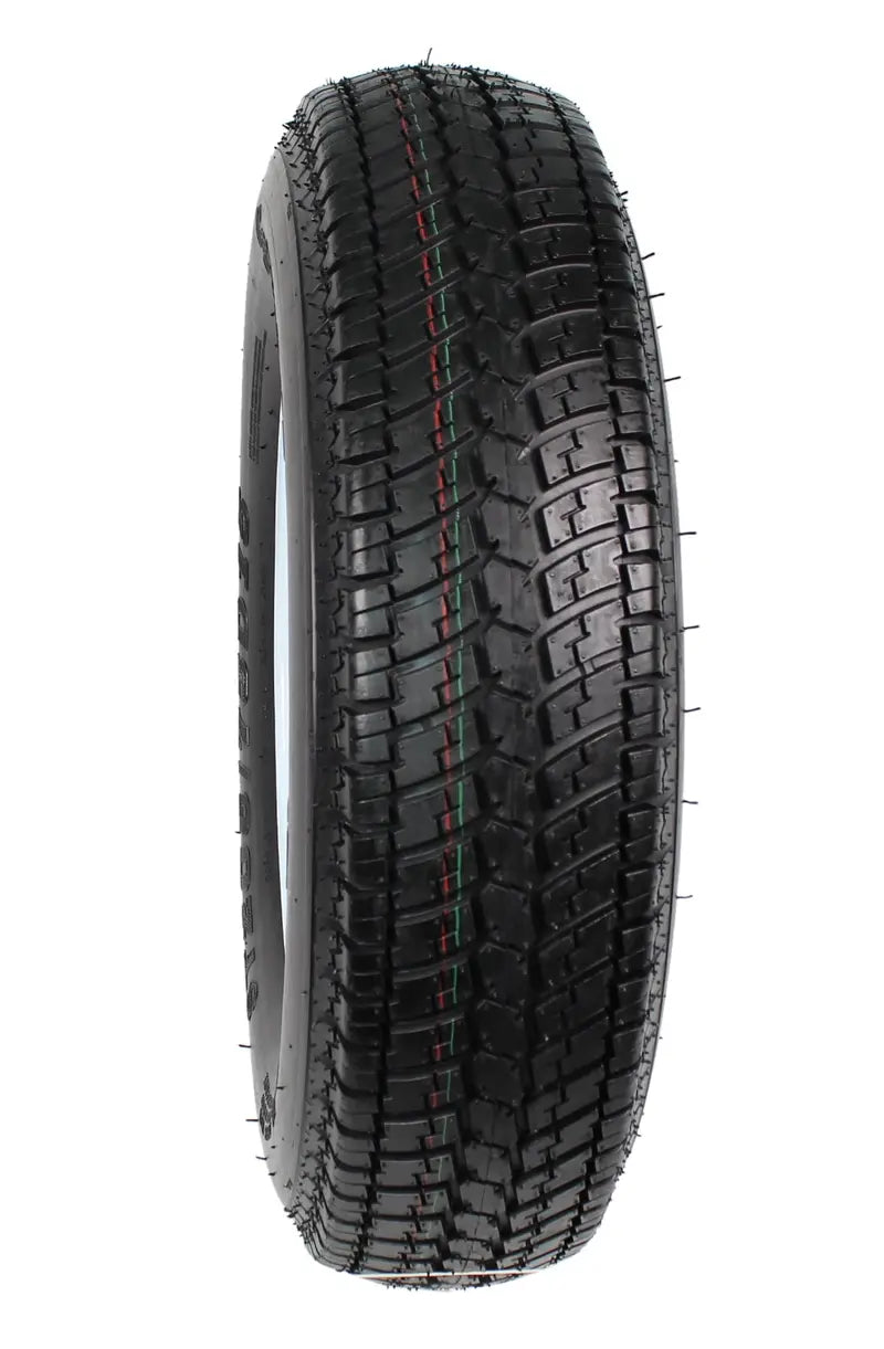 Eco Trailer Tire On Rim ST205/75D15 15 in. Load C 5 Lug White Spoke Wheel