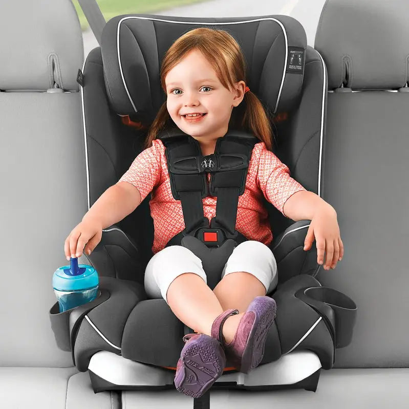 Chicco MyFit Harness-to-Booster Car Seat  Fathom Grey/Blue Convertible Seat (New)