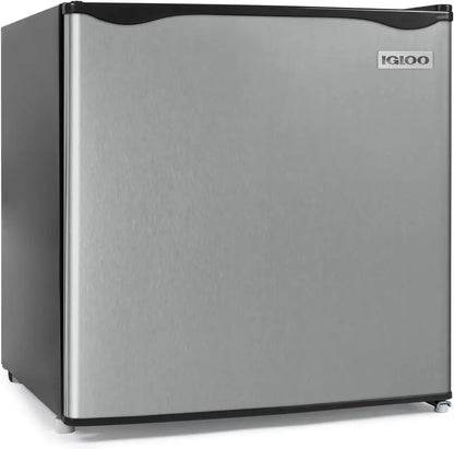 Igloo 3.2 Cu Ft Single-Door Mini Fridge  Glass Shelving, Compact Cooling for Dorms or Offices