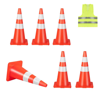 Heavy-Duty PVC Traffic Cone  Single Unit for Safety Signage