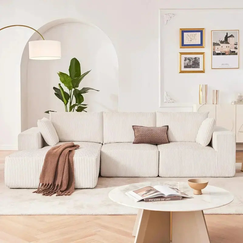Cloud-Style Modular Sofa — 108-Inch Configurable Sectional with Deep Seating & Power-Reclining Options