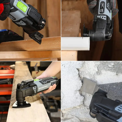 WORKPRO 3-Amp Oscillating Multi-Tool  Quick-Lock Design, 7 Speeds, 3° Oscillation, 17 Accessories + Carry Bag