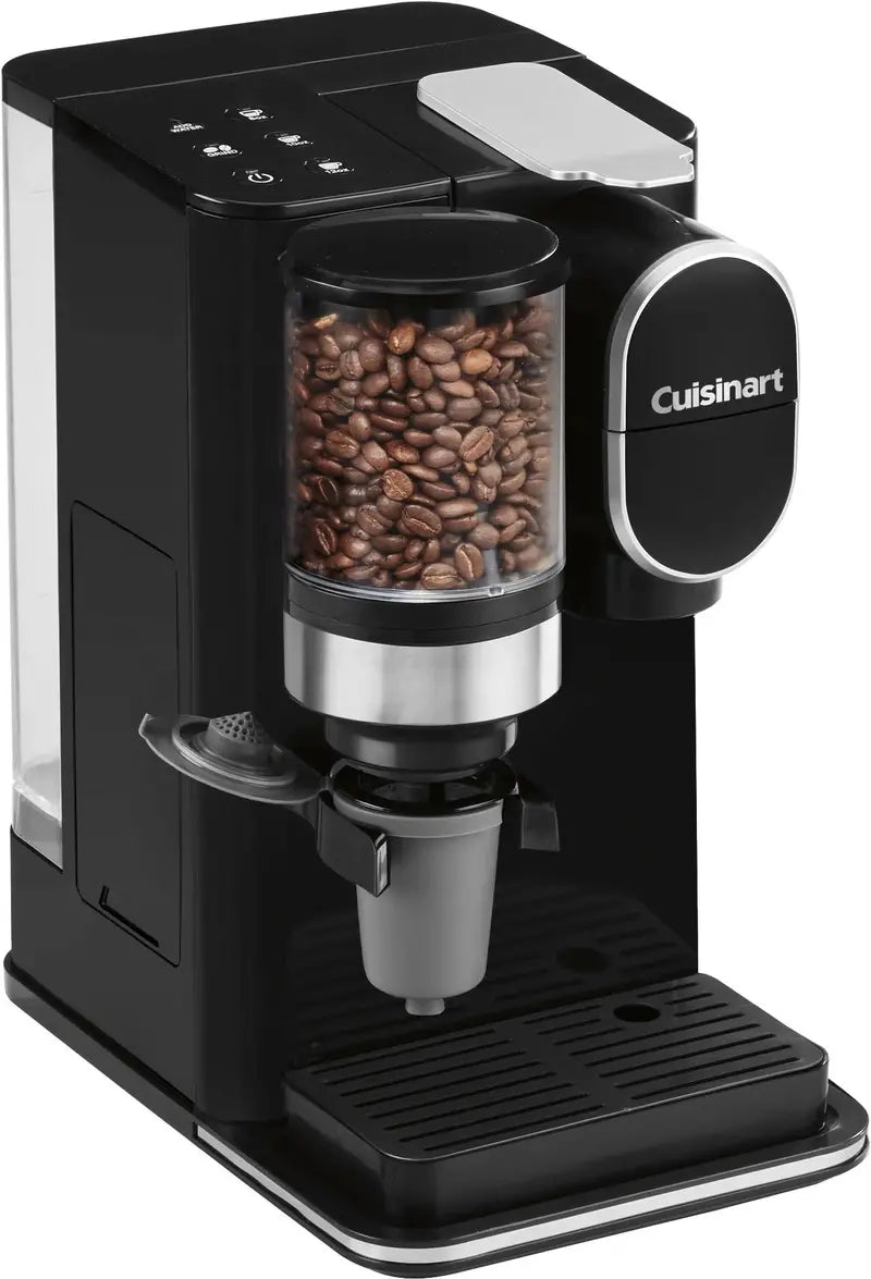 Cuisinart Grind & Brew Single-Serve Coffeemaker  Black Compact Design