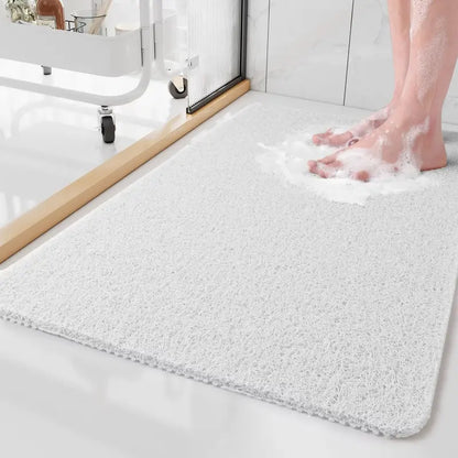 Non-Slip Shower Mat with Quick-Drain Texture and Secure Grip