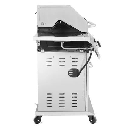 Premium 6-Burner Stainless Steel Propane Grill  74,000 BTU Outdoor BBQ with Sear & Side Burners