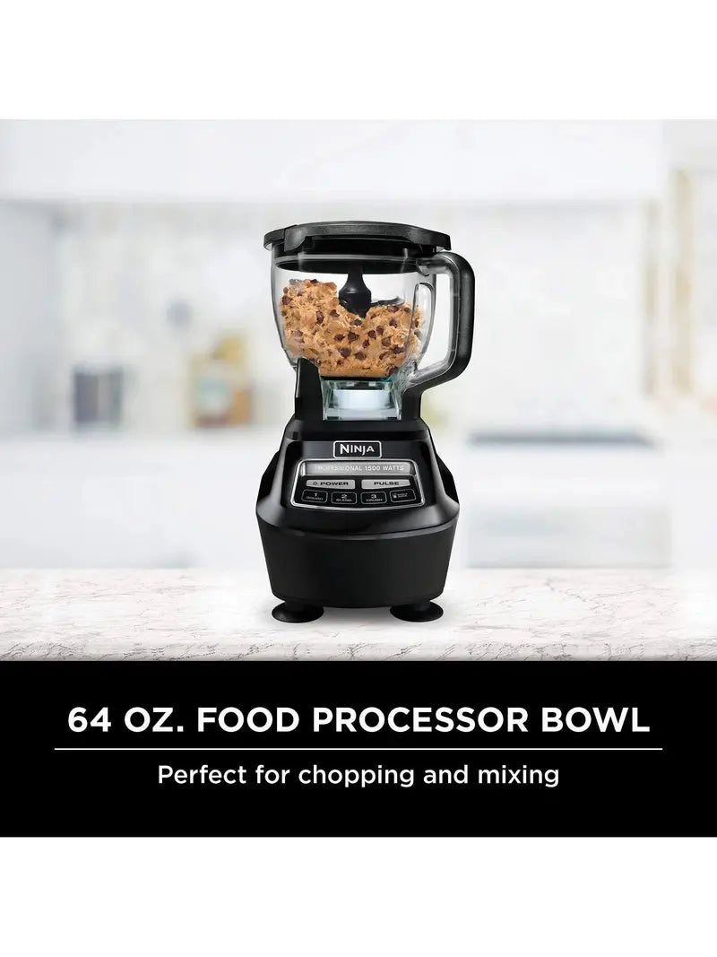 Ninja BL770 Mega Kitchen System  1500W All-in-One Blender & Food Processor in Matte Black
