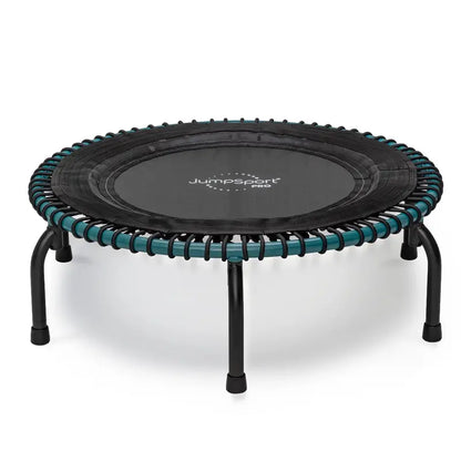 JumpSport 350 Pro Indoor Trampoline  39″ Fitness Trampoline with Enhanced Stability & Cardio Focus (Teal/Black)