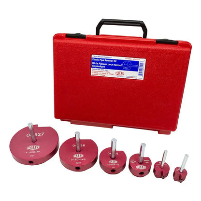 6-Piece PPR Pipe Fitting Reamer Kit with Storage Case