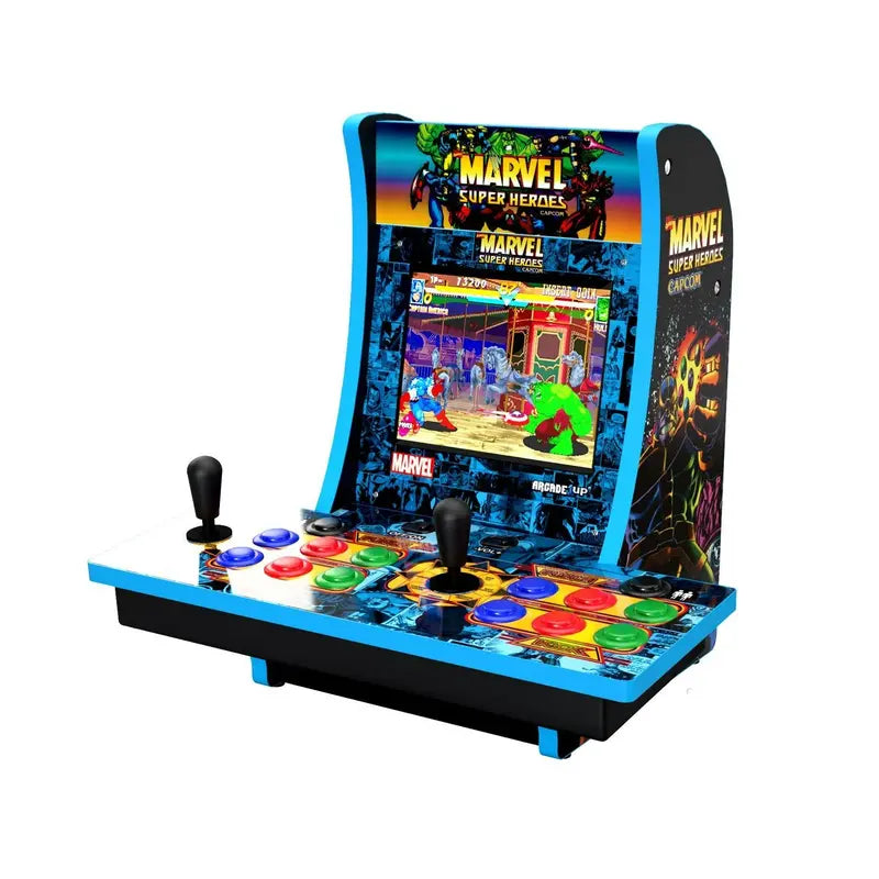 Arcade1UP Marvel Superheroes 2-Player Counter-Cade with Lit Marquee & Headphones Jack