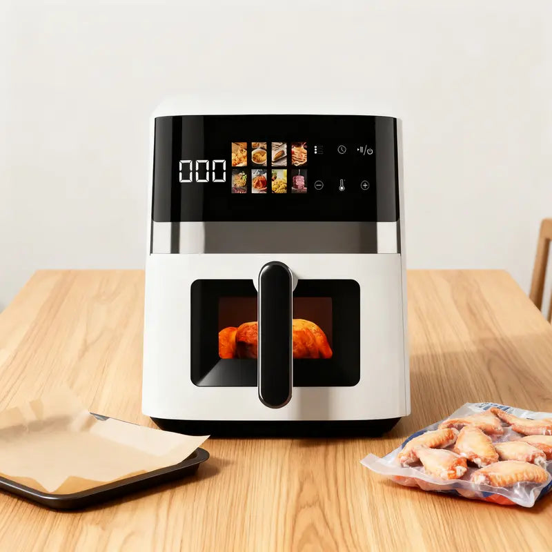 6L Transparent-View Smart Air Fryer  Multifunctional Digital Kitchen Appliance