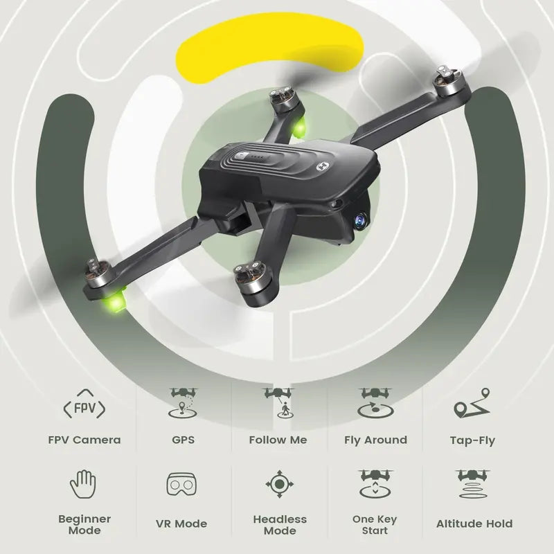 Holy Stone HS175D GPS Drone  4K Camera, Brushless Motors, Auto Return, Follow Me & 46-Minute Flight Time
