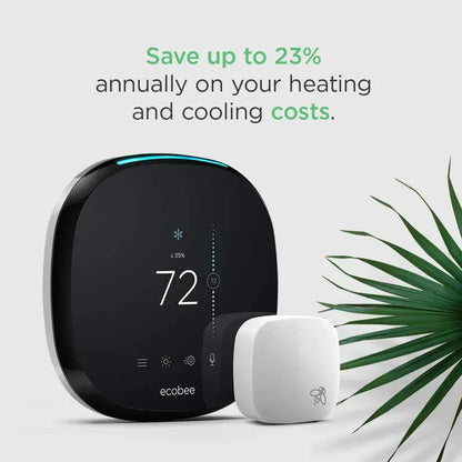 Wi-Fi Smart Thermostat Featuring Alexa Voice Control + Remote Room Sensor