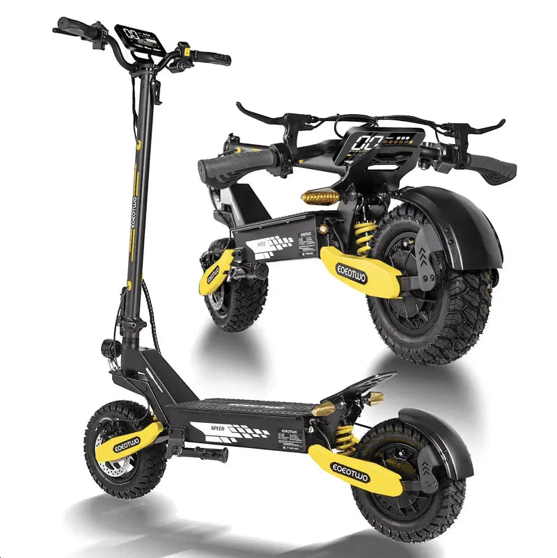 Adult Off-Road Electric Scooter  1200W Dual-Brake Motor, 28 MPH Top Speed, 20-Mile Range, 11″ All-Terrain Tires, Foldable Design