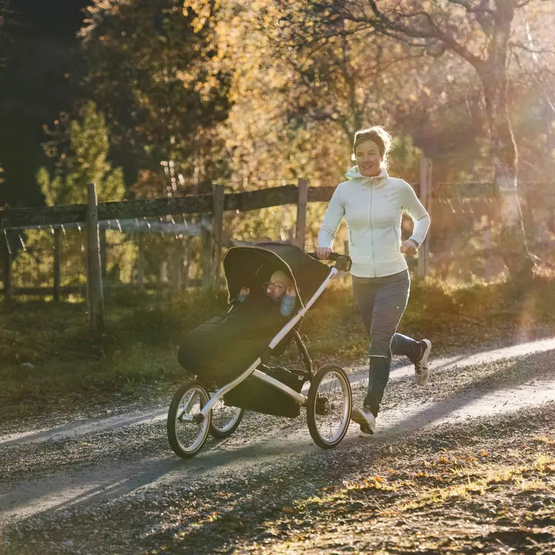 High-Performance Jogging Stroller  All-Terrain Wheels, Suspension System, and Compact Fold