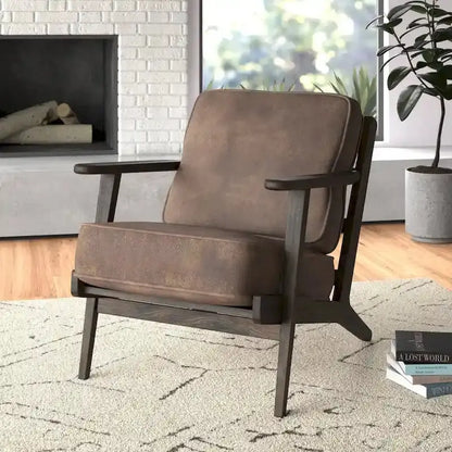 Albert Modern Accent Chair  Sleek Upholstered Seating with Clean Lines and Tailored Profile
