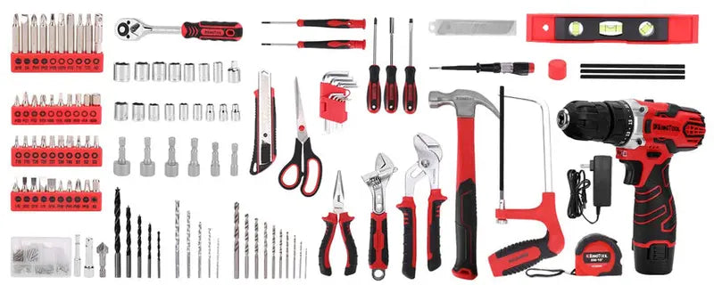 KingTool 276-Piece Comprehensive Tool Set with 12V Cordless Drill & Driver Combo