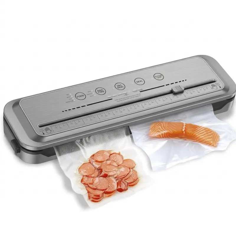 80kPa Compact Vacuum Sealer with Integrated Cutter and Versatile Seal Settings