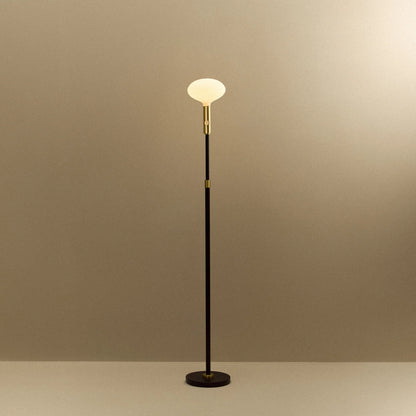 Poise Adjustable Floor Lamp in Brass + Oval II