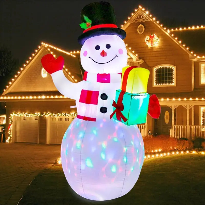AerWo 12FT Giant Snowman Inflatable with LED Lights for Christmas Outdoor Decor