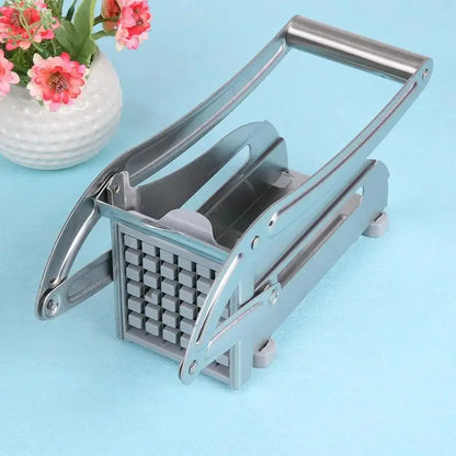 Heavy-Duty Stainless Steel Potato French Fry Cutter & Wedger with Dual Blades, Multi-Use for Vegetables and Fruits
