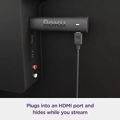 Roku Streaming Stick 4K | 4K/HDR/Dolby Vision | Portable | Free & Live TV | Roku Voice Remote