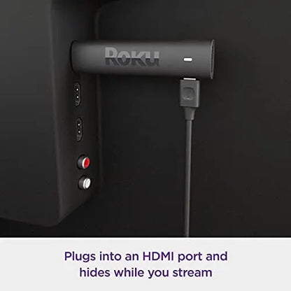 Roku Streaming Stick 4K | 4K/HDR/Dolby Vision | Portable | Free & Live TV | Roku Voice Remote