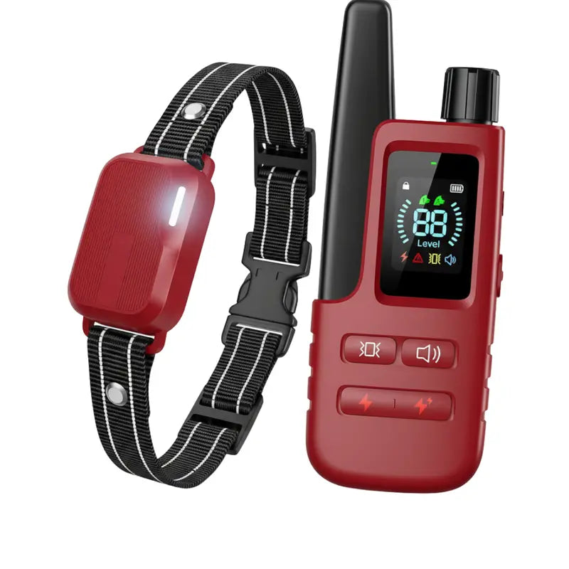 Remote-Controlled Dog Training Collar with Customizable Fit