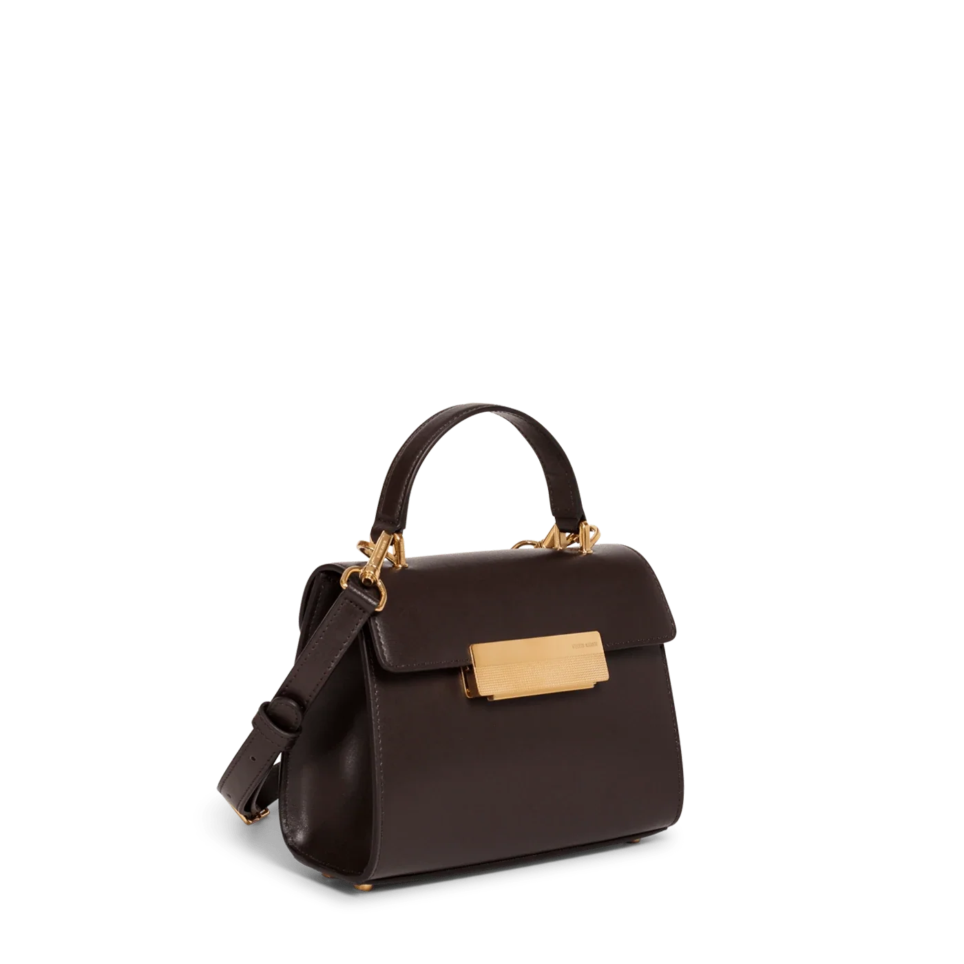 Mini Capucine - Cuir Box Chocolat