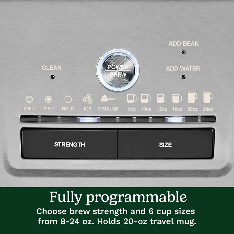 Cuisinart DGB-30 Custom Grind & Brew Single-Cup Coffee Maker with Adjustable Strength and Over-Ice Mode