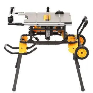 DEWALT DWE7491RS 10-Inch Jobsite Table Saw  Corded 15-Amp Saw with Rolling Stand and Precision Fence System