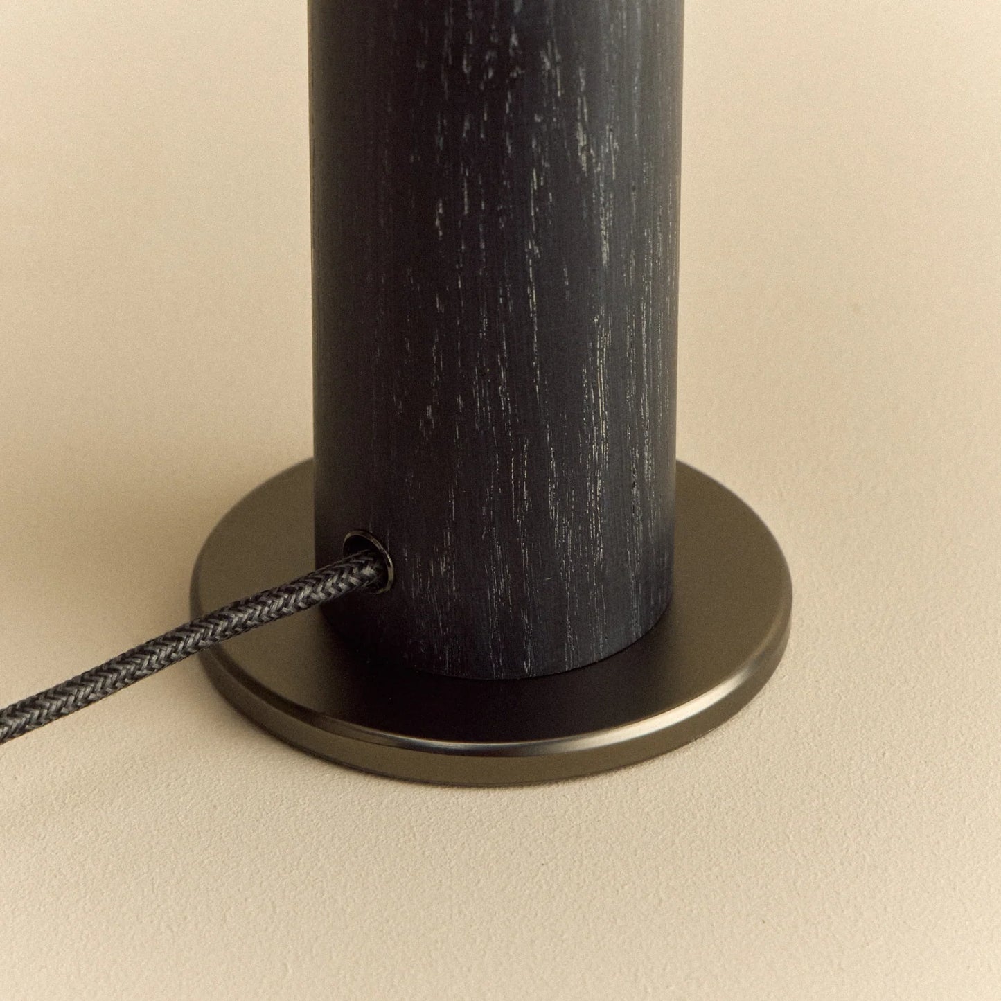 Knuckle Table Lamp in Blackened Oak + Voronoi I - Set of 2