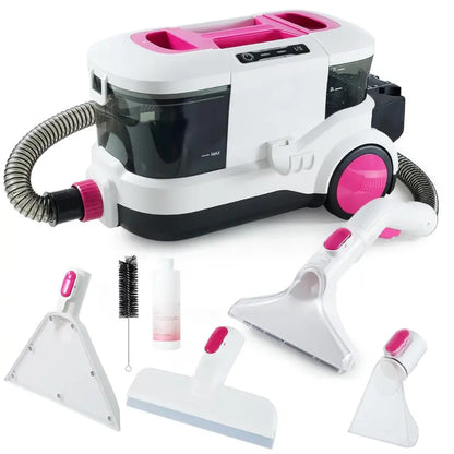 Dual-Tank Portable Carpet Cleaner with 800W Suction Power & Upholstery Extraction