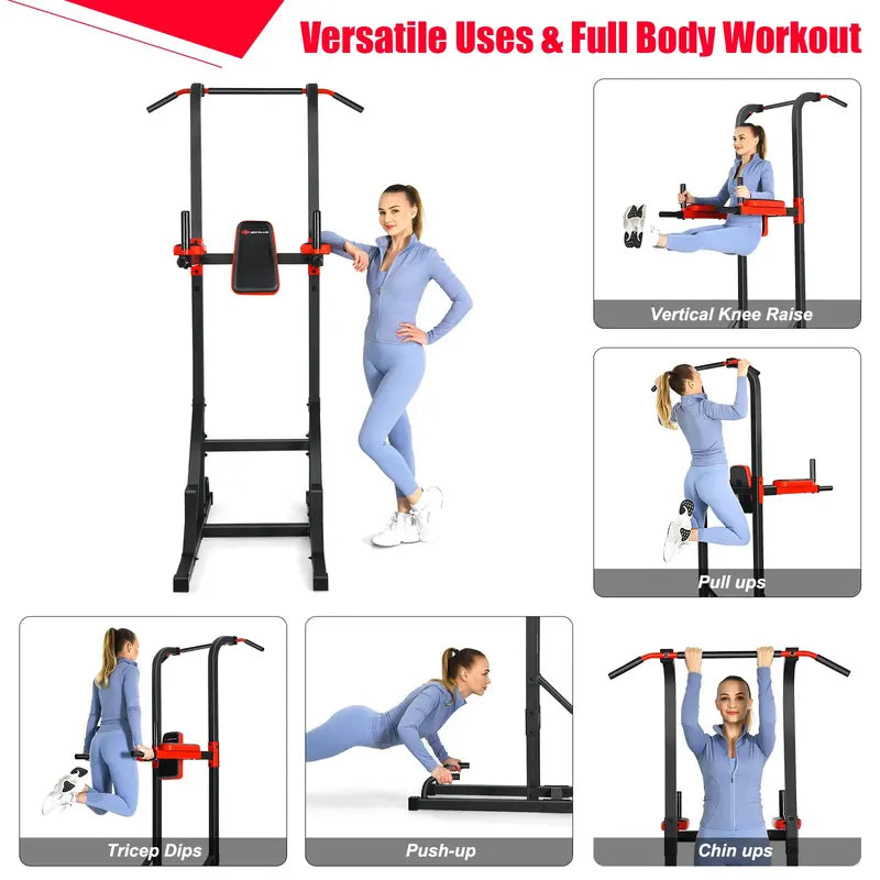All-in-One Power Tower  Multi-Functional Pull-Up, Dip, and Push-Up Station