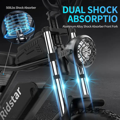 High-Speed 1000W2000W Adult Electric Bicycle  2537MPH Variable Output, Rugged Fat-Tire Design