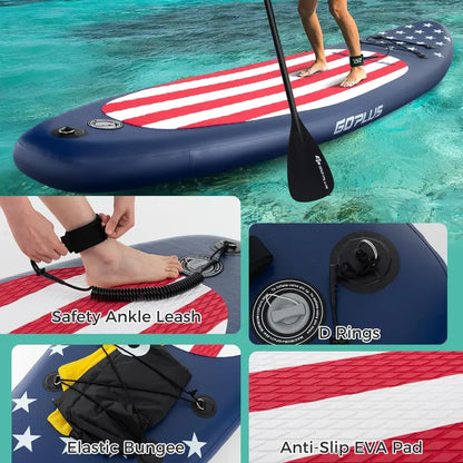 10-Foot Inflatable Stand-Up Paddle Board  Lightweight SUP for Beginners and Recreational Use