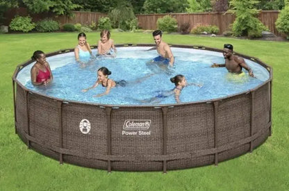 Coleman Power Steel Above-Ground Swimming Pool Kit — 18 ft x 48 in