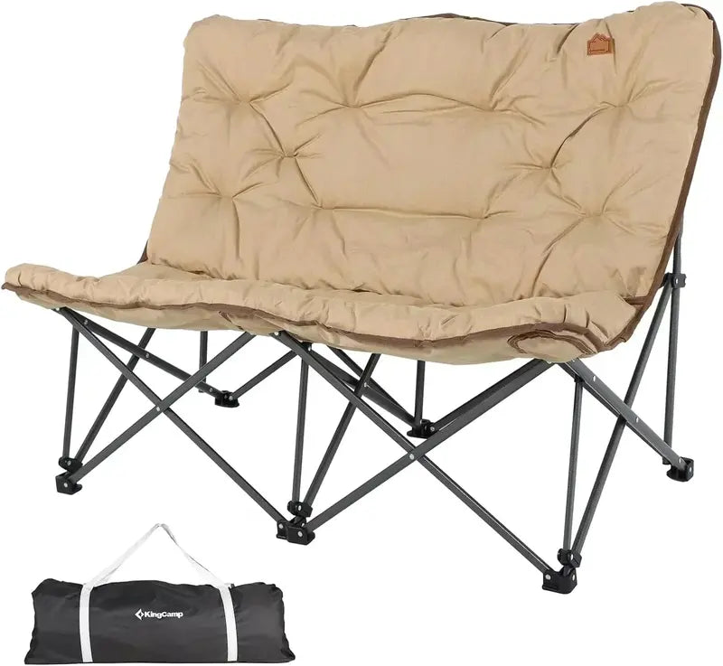 Extra-Large Butterfly Chair  Thick Padding, Heavy-Duty Portable Folding Seat for Camping & Outdoors