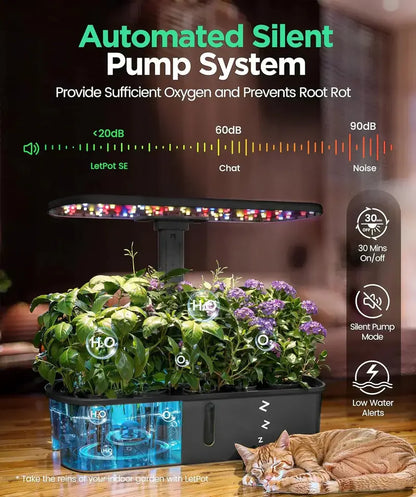 WiFi-Enabled Hydroponic Garden Kit: Smart Indoor Growing System with Full-Spectrum LED & App Control
