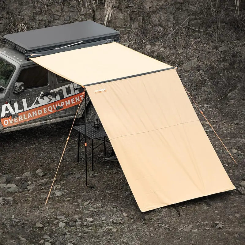 ALL-TOP Foldable Awning Shower Room — 3.3 ft × 3.3 ft Privacy Shelter with Floor Mat and Restroom Function
