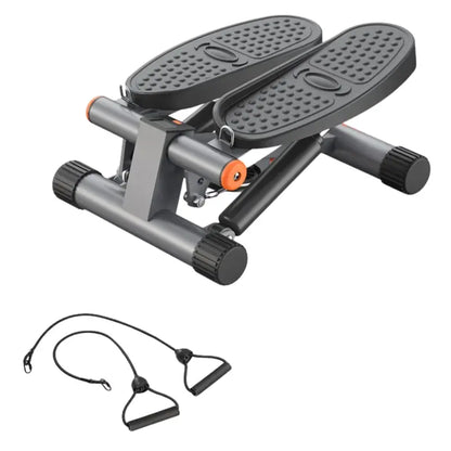 Compact Stepper Machine  Hydraulic Resistance + Attachable Exercise Bands