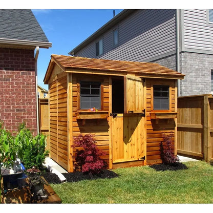 Cabana Premium 9 ft. W x 6 ft. D Wooden Garden Storage Shed
