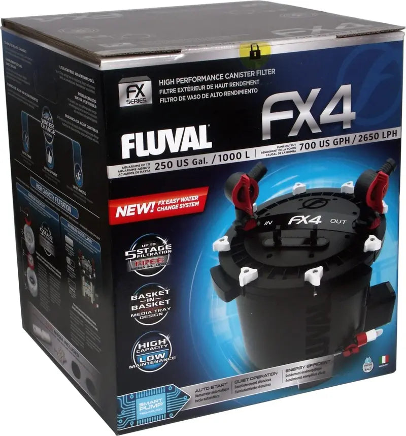 High-Capacity Canister Aquarium Filter for Tanks up to 400 Gallons