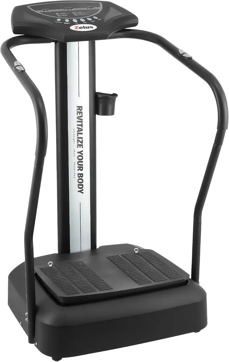 500W Whole-Body Vibration Platform  99 Intensity Levels, 3 Preset Programs, Dual Resistance Bands, 330 lb Capacity Home Fitness Machine