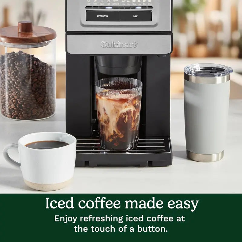 Cuisinart DGB-30 Custom Grind & Brew Single-Cup Coffee Maker with Adjustable Strength and Over-Ice Mode